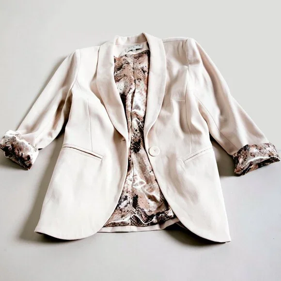 NWT Black Swan Daniella Blazer Jacket, Linen, size M - Picture 2 of 16